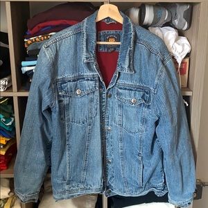Route 66 Vintage Denim Button Up Jacket